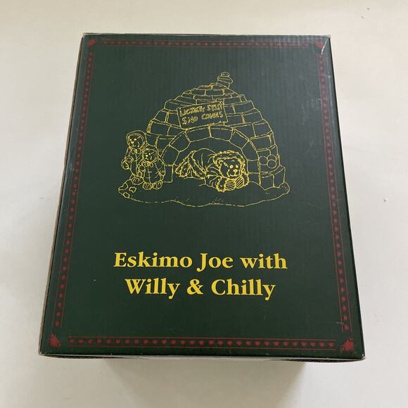 BOYD’S BEARS Eskimo Joe with Chilly Willy Winter Igloo Lighted Sculpture HOLIDAY - Picture 16 of 16